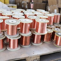 Alambre de Cobre Esmaltado Sin Oxígeno AWG 0.35mm/0.0138 pulgadas Clase F 155C con Recubrimiento de Esmalte Uniforme para Electrodomésticos