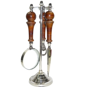 Nuevo diseño 2025 lupa Color bronce buena calidad ojo vidrio indio artesanía Metal Vintage venta al por mayor diseño de aspecto antiguo - Product Image 1