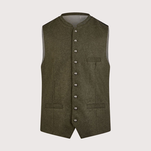 Chaleco Trachten de Talla Grande Altamente Recomendado, Excelente Estilo Fantástico, Chaleco Bávaro para Oktoberfest con Diseño Personalizado para Usar como Prenda Exterior - Product Image 4