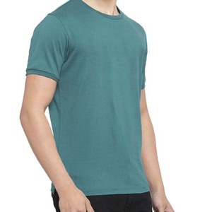 Custom Men's Cotton <b>Polyester</b> <b>T</b>-<b>Shirts</b> for Business Round Neck <b>T</b> <b>Shirts</b> with Logo Printing Embroidery Slim Fit Summer <b>T</b> <b>Shirts</b> - Product Image 2