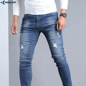 Mens Winter Streetwear Straight Fit <b>Stretch</b> <b>Denim</b> Jeans Pant Casual Comfortable Daily Wear Washed Cotton <b>Fabric</b> - Product Image 4