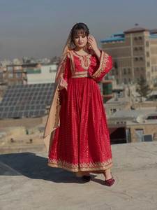 Professional Manufacturers Afghani <b>Dress</b> Women Traditional Kuchi Party Wear Afghan Style Hand Embroidery Casual <b>Dresses</b> For Sale - Product Image 3