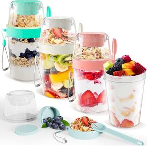 Productos para Dropshipping 2026: Vasos Portátiles para Yogur, Fruta, Cereal, Ensalada y Desayuno con Tenedor, Agente de Dropshipping - Product Image 1