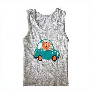 Customized Bamboo Jersey Plus Size Kids <b>Tank</b> <b>Top</b> Unisex O-Neck Custom Printed Boys Girls Custom Logo OEM Wholesale - Product Image 1