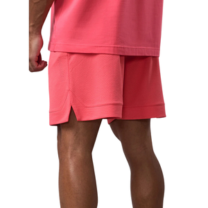 Mens Coral <b>Mesh</b> Training Shorts Elastic Waist Drawstring Gym Workout Running Sportswear Breathable Activewear Shorts for Men - Product Image 2
