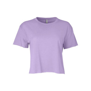 Women's Crop Top Short Sleeve O-Neck Solid Color Casual T-Shirt Breathable Jersey Fabric <b>Spring</b> Summer Wear - Product Image 3