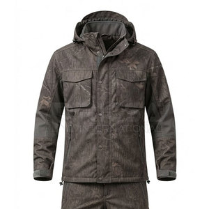 Combinaison de chasse imperméable pour l'hiver, veste et pantalon de pluie pour l'extérieur, respirante, résistante au vent, équipement de protection pour la randonnée, le camping, la forêt, les voyages - Product Image 6