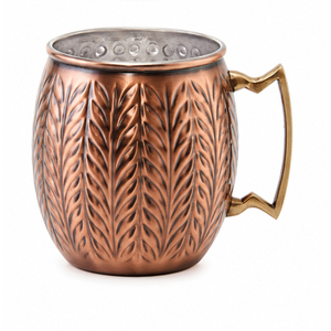 Vente en gros de mugs en cuivre martelé avec revêtement en acier inoxydable, type Moscow Mule, mugs à bière en cuivre, gobelets à cocktail en métal, personnalisables avec logo, en vrac - Product Image 5