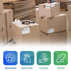 Paquete de 43200 etiquetas de transferencia térmica blancas de 2,2x1 pulgadas, impresora de etiquetas térmicas industriales perforadas autoadhesivas, etiquetado de embalaje - Product Image 4