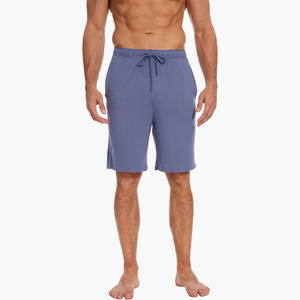 Shorts personnalisés pour hommes en coton biologique, pantalon de pyjama léger en maille, bas de pyjama, vêtements de détente, grandes tailles - Product Image 1