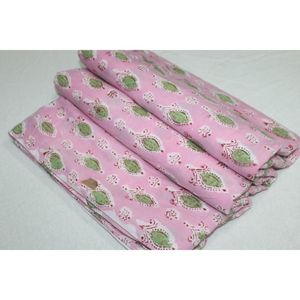 Tela de Algodón con Estampado Floral Rosa, 110 GSM, para Cortinas, Pañales, Textiles para el Hogar, Bolsas y Accesorios al Mejor Precio - Product Image 1