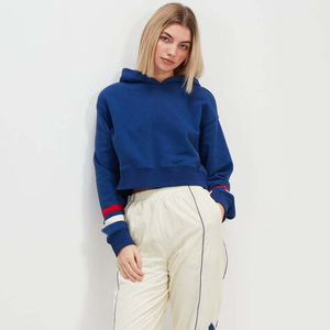 Ensemble sportif 2 pièces pour femmes, sweat-shirt court et pantalon de jogging bicolore, tenue décontractée assortie - Product Image 2