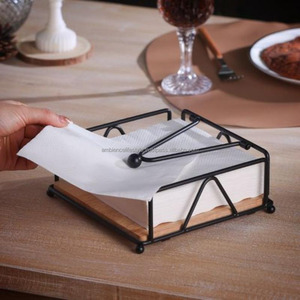 Modern Table Decor Metal Napkin Holder For Dining Table Durable Structure Stylish Home Kitchen Dining Accessory - Product Image 3