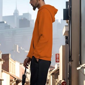 Sweat à capuche en molleton brossé de qualité supérieure pour homme, vêtements de sport personnalisés, pull pour la salle de sport et les activités hivernales - Product Image 4