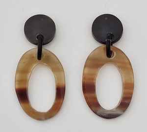Boucles d'oreilles en corne véritable pour femmes et filles, 100% naturelles et écologiques, bijoux de luxe populaires, corne de buffle d'Afrique du Sud - Product Image 5