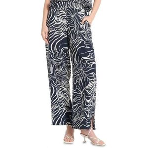 Loose <b>Elastic</b> Waist Breathable 100% Cotton Canvas Straight Solid Casual Autumn Mid Women's Pants & Trousers - Product Image 1