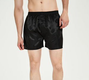 Pantalones Cortos de Hombre de Seda Satén 100% Poliéster, Cintura Media, Elásticos con Botones, Transpirables y de Alta Calidad - Product Image 3