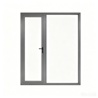 Portes à battants en aluminium de style moderne et luxueux, à double vitrage, ouverture vers l'intérieur/vers l'extérieur ou à auvent, pour une construction facilitée