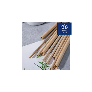 Pajitas de Bambú Ecológicas, Seguras y Limpias, Hechas con Material Vegetal Puro, Ideales para Beber Smoothies y Cócteles, Precio de Fábrica - Product Image 1