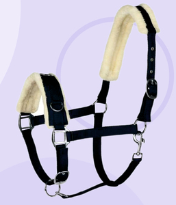 Harnais pour cheval en polaire douce, best-seller 2026 |   Construction durable en nylon PP |   Collier de tête équestre réglable et confortable - Product Image 3