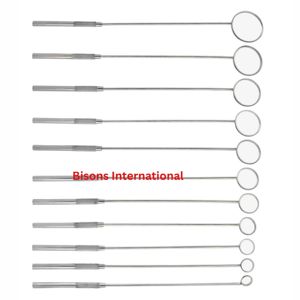 กระจกตรวจกล่องเสียงทางการแพทย์คุณภาพสูงพร้อมด้ามจับ หลายขนาด เครื่องมือวินิจฉัยหู คอ จมูก - Product Image 3