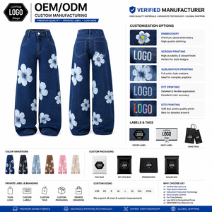 Pantalon large en jean pour femme, style mode, idéal pour l'hiver, vente en gros, disponible en ligne - Product Image 4