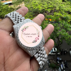 Reloj Deportivo de Lujo para Hombre con Diamantes Moissanite, Directo de Fábrica, Esfera de 41 mm, Caja y Correa de Acero Inoxidable, Venta Especial, Personalizable - Product Image 1