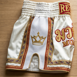Pantalones Cortos de Boxeo Muay Thai, Ropa de Artes Marciales, Ropa de Entrenamiento, Pantalones Cortos de Boxeo de Satén de Seda, Pantalones Cortos de Kickboxing Unisex para Hombres y Mujeres - Product Image 2
