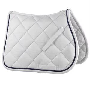 Custom Dressage Horse Saddle Pad Set Leather Material Polycotton Lining Comfortable Design High Quality <b>Equestrian</b> Gear - Product Image 4