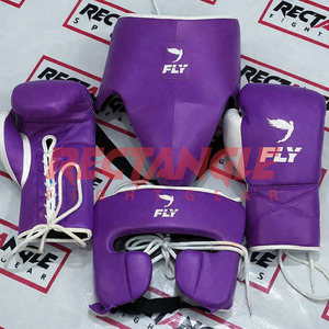 Ensemble de boxe personnalisé en cuir de vachette, avec logo personnalisé, équipement d'entraînement de haute qualité pour la boxe - Product Image 3