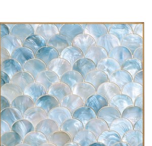 Sculpture murale artisanale exclusive en nacre texturée, coquille de palourde, art mural haut de gamme pour intérieur de luxe - Product Image 3