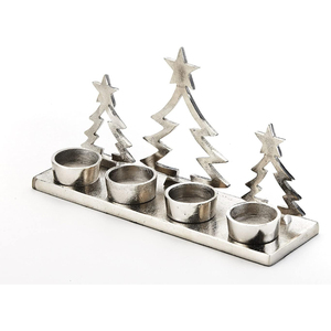 Wholesale Luxury Gold Brass Metal Reindeer <b>Candle</b> Holder Arch 4-Light Candlestick <b>Bridge</b> for Christmas Table Centerpiece Decor - Product Image 3