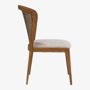 Silla de Jardín de Diseño Moderno con Estructura de Ratán y Patas de Madera de Teca Sólida para Decoración de Restaurantes, Muebles Comerciales - Product Image 5