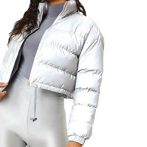 Chaqueta Corta Acolchada de Invierno para Mujer con Capucha Desmontable de Piel, Abrigo Acolchado de Algodón Tallas Grandes para Mujer - Product Image 3