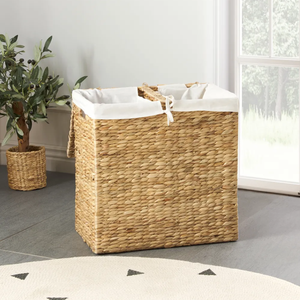 Cesto de Lavandería de Jacinto de Agua Tejido al por Mayor, Organizador Multiusos para Mantas, Baño y Dormitorio - Product Image 4