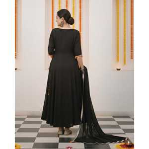 Conjunto de Traje de Chifón Negro Espejo XS - Product Image 2