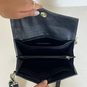 Nouveau 2026 Pochette bandoulière de haute qualité en cuir de vachette à poils naturels, motif à carreaux, en cuir travaillé à la main, avec dragonne, mini sac - Product Image 6