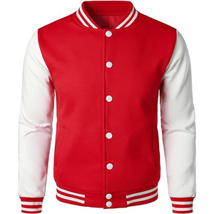 Blousons de baseball pour hommes, mode automne, manches longues, col montant, coupe ample, manteaux décontractés sportifs, sweat-shirts boutonnés - Product Image 3