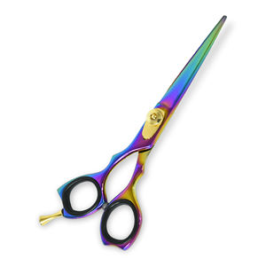 กรรไกรตัดผมคุณภาพสูง เคลือบสีหลายชั้นพิเศษ กรรไกรตัดผมสำหรับช่างมืออาชีพ ตัดเส้นละเอียด ผลิตจากสแตนเลสโดย Stahlmann Pro - Product Image 1