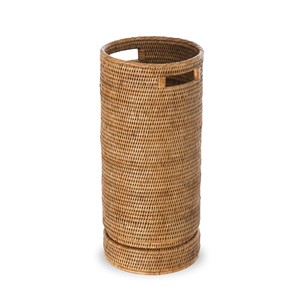 Soporte para Sombrillas de Mimbre Natural al por Mayor |   Miel y Ámbar Artesanal |   Aqdus Saleem - Product Image 1