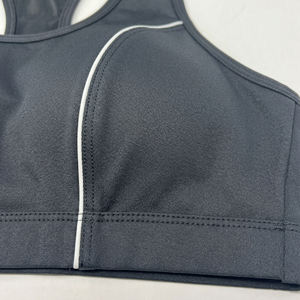 2025 New Ld Design Push Reflective Front Logo Mesh Yoga Sport <b>Bra</b> Women Breathable High Support Four-Way Stretch Semi-fixed <b>Cup</b> - Product Image 6