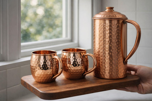 Taza Moscow Mule FAIZA CRAFT de 500ml, Diseño Clásico, Ecológica, con Tapa de Cobre y Asa de Paja, OEM/ODM, Vaso para Bebidas, Gran Venta - Product Image 6