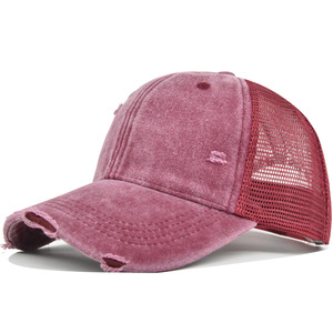 Washed <b>Vintage</b> Trucker Hat for Women & Men Distressed Mesh Back Baseball <b>Cap</b> Adjustable Snapback Casual Hat Trucker <b>Cap</b> OEMODM - Product Image 2