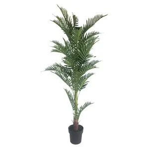 factory sale Polyester natural bulk big tree artificial Bamboo in black plastic pot Coastal for backyard garden department store