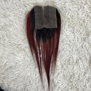 Vente en gros d'extensions de cheveux humains vietnamiens Super Double Drawn Ombre Color Red mix Black Machine Trame extensions de cheveux cheveux humains - Product Image 3
