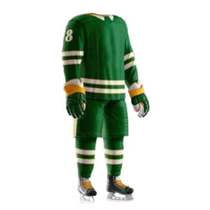 Maillots de hockey sur glace personnalisés en sublimation – Col en V confortable, rayés, grandes tailles, vente en gros - Product Image 2