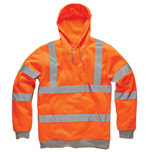 Sweat-shirt de travail haute visibilité réfléchissant pour homme, classe 3 ANSI, fluo néon avec bande réfléchissante - Product Image 4