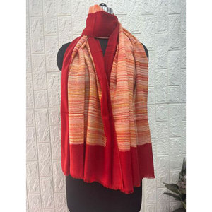 Luxury Fine Wool Brush Print Stole Women Soft Elegant Winter <b>Wrap</b> <b>Shawl</b> 80% Fine Wool 20% Silk Fashion Scarf 70x200 cm Versatile - Product Image 6