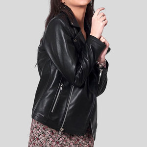 Nouveautés 2026 – Blouson Moto Femme Tendance en Cuir Style Urbain – Vente en Gros - Product Image 4