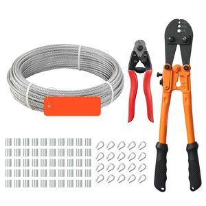Kit Cavo in Acciaio Inossidabile 304L da 1/8 di Pollice, 304 Metri, Resistenza alla Rottura 1600 Libbre, 7x7 Fili, Cavo Morbido per Taglio e Piegatura - Product Image 1
